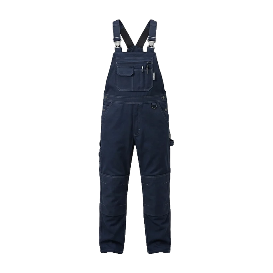 Bib and brace overall in navy