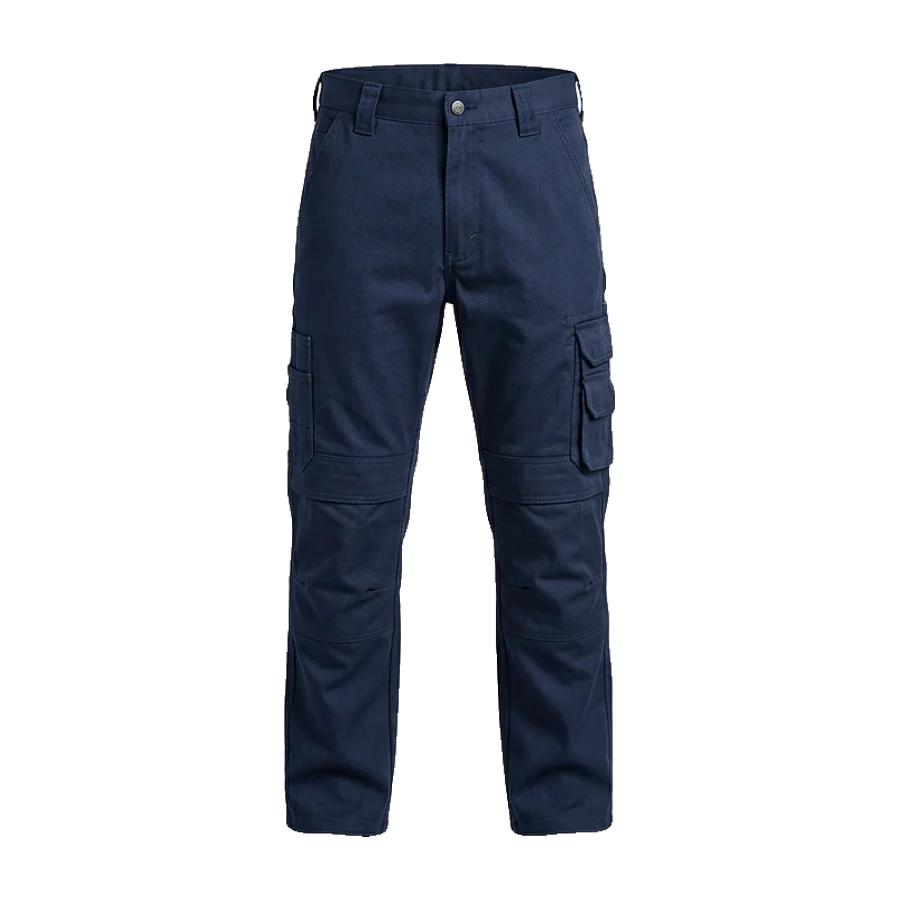 Lightweight Cargo Work Trousers in navy